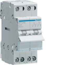 SFT240 PRZEŁĄCZNIK ZASILANIA 40A 2P I-0-II 2M 230V AC PRZYŁĄCZE GÓRNE