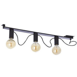 MOSSA CZARNY OPRAWA SUFITOWA 3X E27/ 15W IP20 METAL
