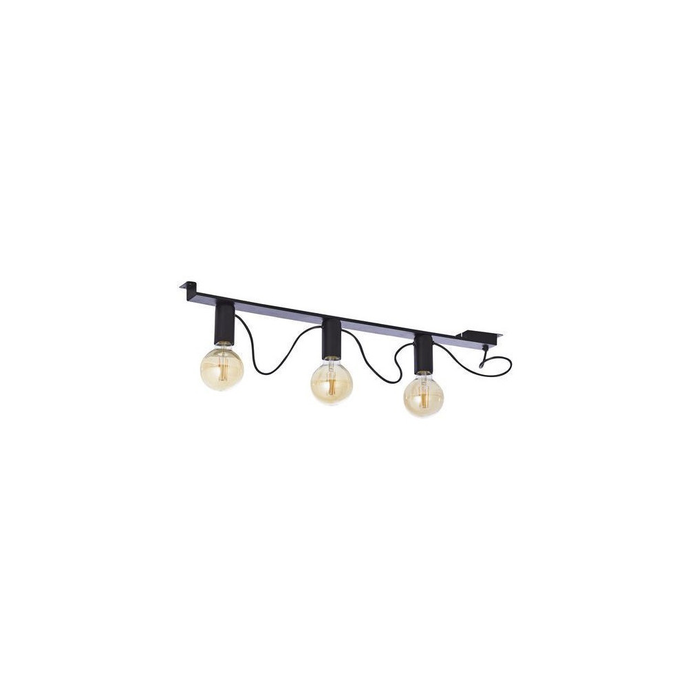 MOSSA CZARNY OPRAWA SUFITOWA 3X E27/ 15W IP20 METAL