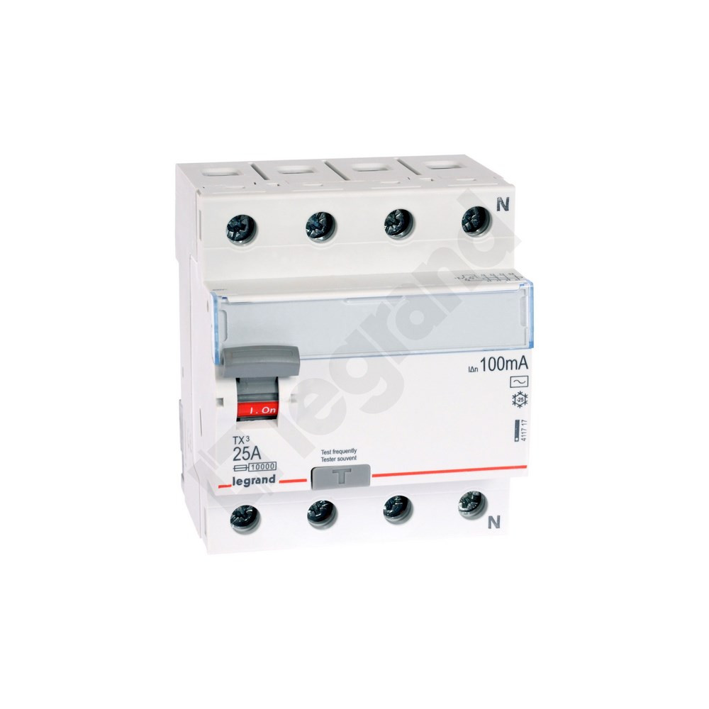 P304 TX3 25A/ 100MA/AC WYŁĄCZNIK RÓŻNICOWY 25A 4P 4M 100MA AC 10KA