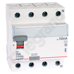 P304 TX3 25A/ 100MA/AC WYŁĄCZNIK RÓŻNICOWY 25A 4P 4M 100MA AC 10KA
