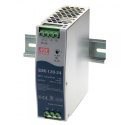 SDR ZASILACZ NA SZYNĘ DIN 120W 5.0A 88-264V AC - 124-370V DC / 24V DC