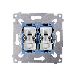 SIMON 54 MECHANIZM ŁĄCZNIK UNIWERSALNY + PRZYCISK 1X 1Z ZACISKI SPRĘŻYNOWE 10AX 250V