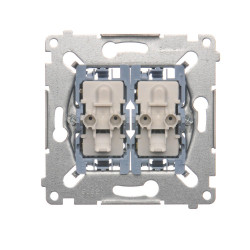 SIMON 54 MECHANIZM ŁĄCZNIK UNIWERSALNY + PRZYCISK 1X 1Z ZACISKI SPRĘŻYNOWE 10AX 250V