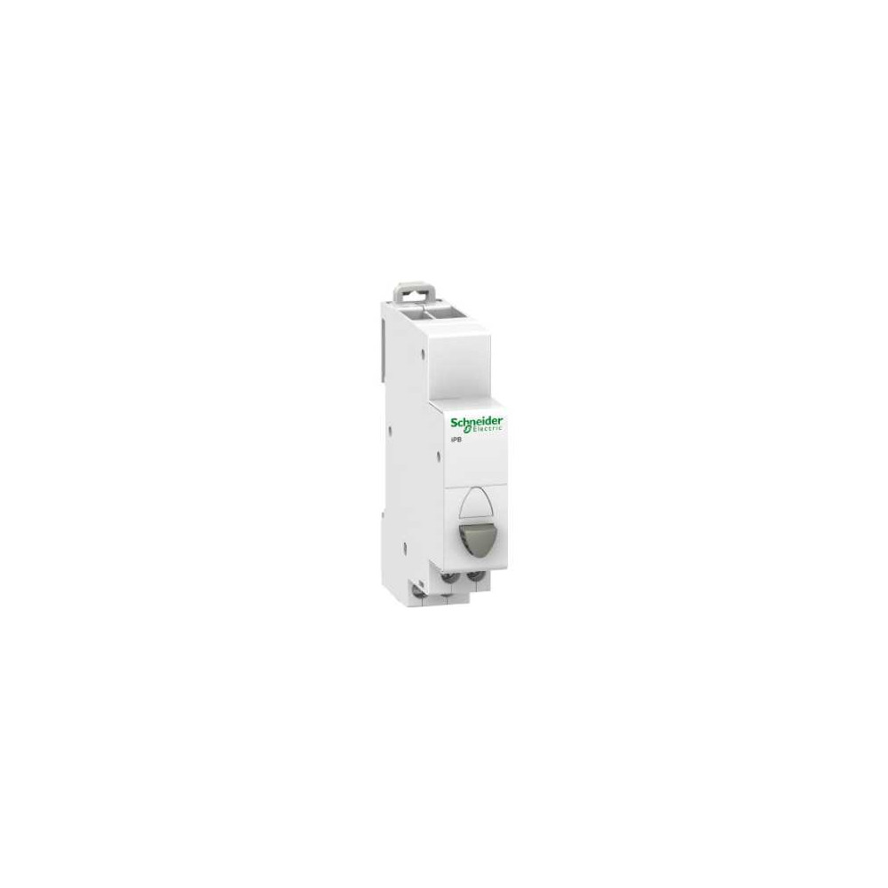 Schneider Electric Przycisk pojedynczy (z samopowrotem) Acti9 iPB-20-10 20A 1NO szary, A9E18032