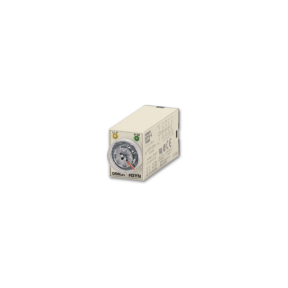 H3YN-2 DC24 TIMER, PLUG-IN, 8-PIN, MULTIFUNCTION, 0.1 S-10 M SHORT-TIME RANGE MODEL, DPDT, 24 VDC SU