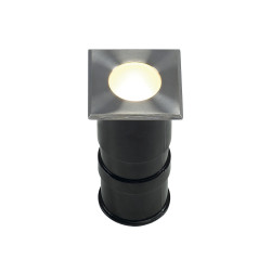 POWER TRAIL-LITE STAL NIERDZEWNA OPRAWA NAJAZDOWA LED 1W WW 3000K 45LM IP67 STAL NIERDZEWN 316 SZKŁO