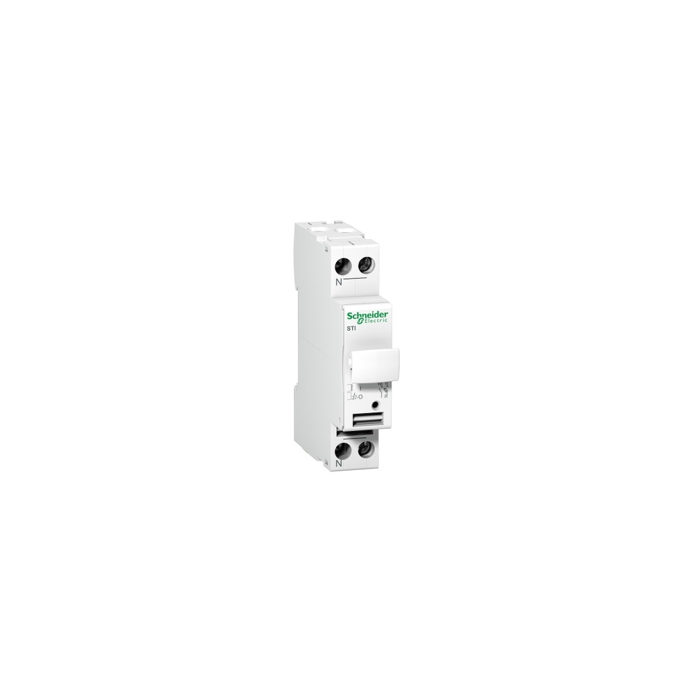 Schneider Electric Podstawa bezpiecznikowa Acti9 STI-10,3x38-1N 1+N-biegunowa, A9N15646