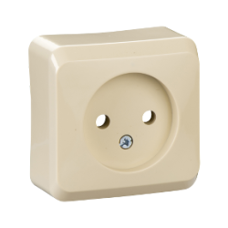 Schneider Electric Prima, gniazdo pojedyncze 2P, biały, WDE001100
