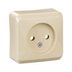 Schneider Electric Prima, gniazdo pojedyncze 2P, biały, WDE001100