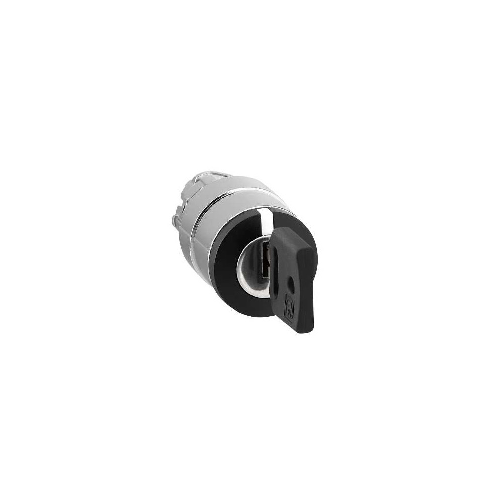 Schneider Electric Harmony XB4 Główka przełącznika 3 pozycyjnego z kluczem 455 z samopowrotem czarna metalowa, ZB4BG7