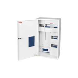 RU-25-P Z/O ROZDZIELNIA METALOWA LICZNIKOWA NT 3F 25M 11+4M 2X 5M 560X340X185 DRZWI ZAMEK/SZYB BIAŁY