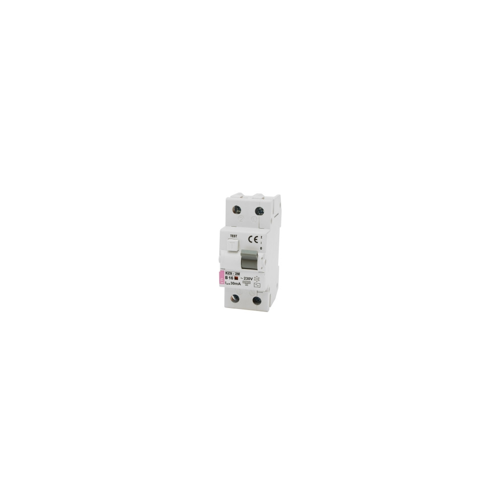 KZS-2M B 25A/ 300MA/AC WYŁĄCZNIK RÓŻNICONADPRĄDOWY B 25A 1P+N 2M 300MA AC 10KA