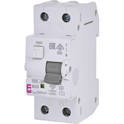 KZS-2M B 25A/ 300MA/AC WYŁĄCZNIK RÓŻNICONADPRĄDOWY B 25A 1P+N 2M 300MA AC 10KA