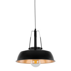 PALOMA CZARNY/ ZŁOTY OPRAWA WISZĄCA 1X E27/ 60W IP20 STAL