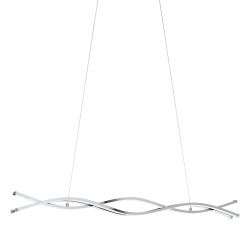 LASANA 2 CHROM/ BIAŁY OPRAWA WISZĄCA LED 35W WW 3000K 5300LM IP20 STAL/ ALUMINIUM/ TWORZYWO