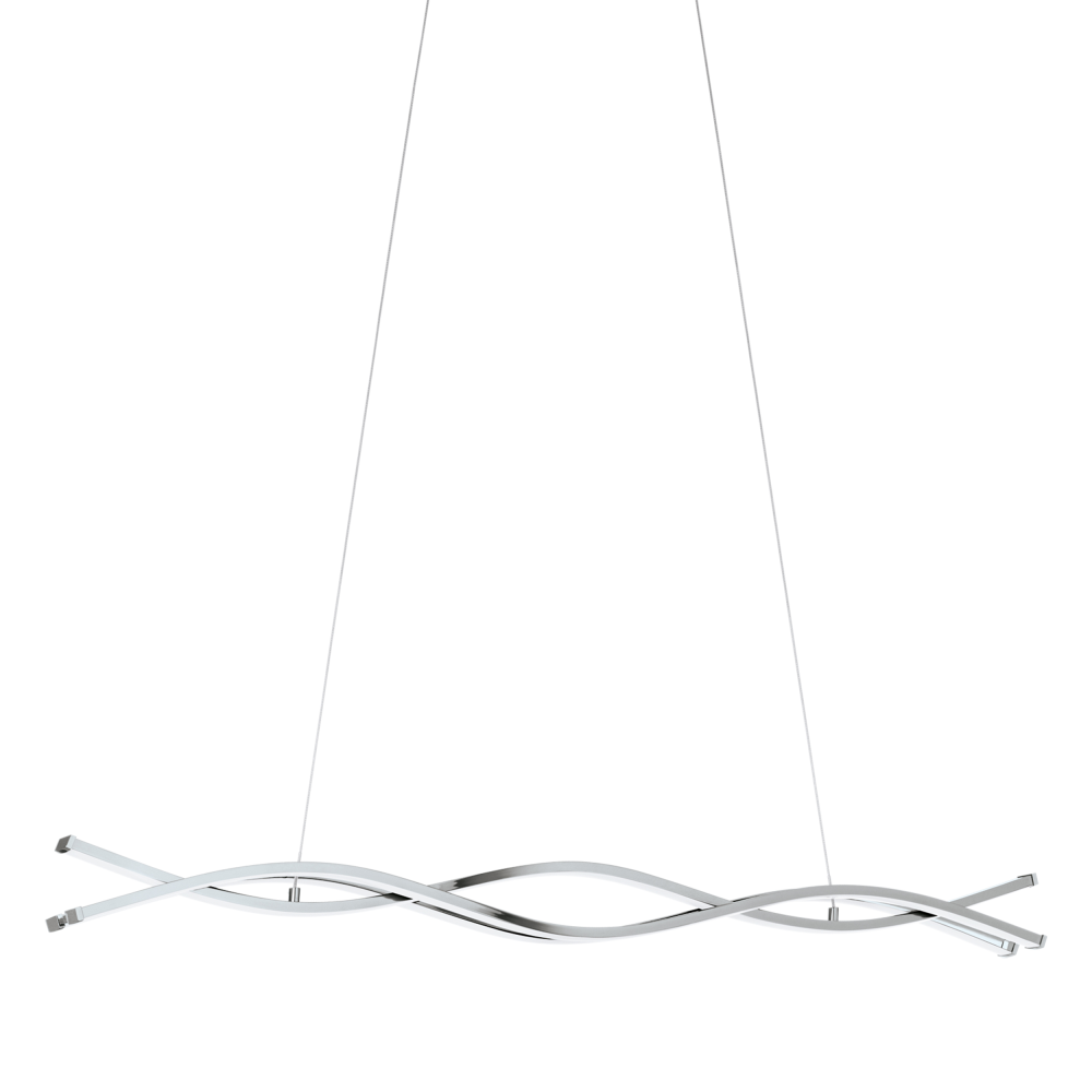 LASANA 2 CHROM/ BIAŁY OPRAWA WISZĄCA LED 35W WW 3000K 5300LM IP20 STAL/ ALUMINIUM/ TWORZYWO