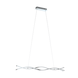 LASANA 2 CHROM/ BIAŁY OPRAWA WISZĄCA LED 35W WW 3000K 5300LM IP20 STAL/ ALUMINIUM/ TWORZYWO