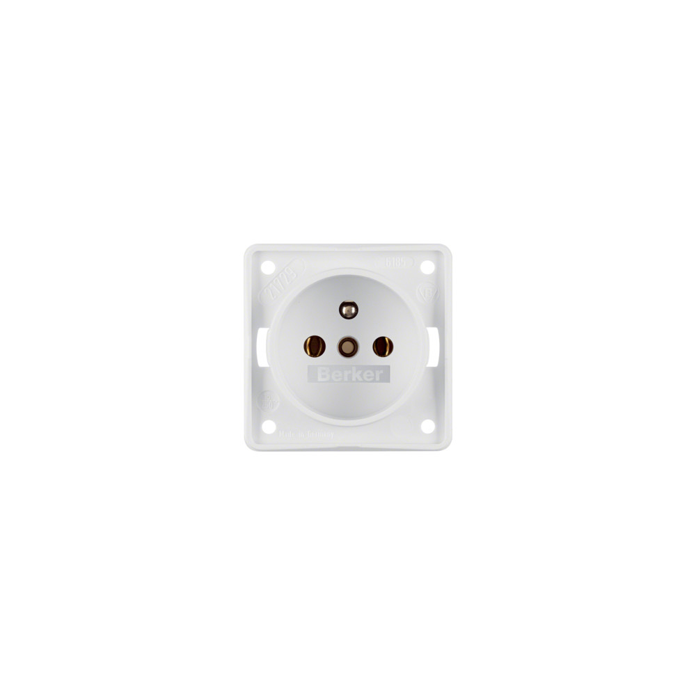 INTEGRO FLOW/PURE MODUŁ BIAŁY MAT GNIAZDO 1X Z/U ZACISKI ŚRUBOWE 16A 250V