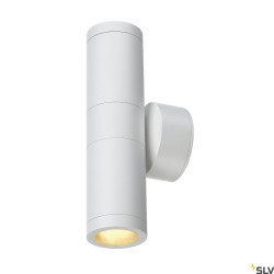 ASTINA BIAŁY OPRAWA ŚCIENNA KINKIET 2X GU10/ 11W IP44 ALUMINIUM/ SZKŁO