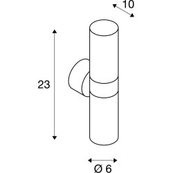 ASTINA BIAŁY OPRAWA ŚCIENNA KINKIET 2X GU10/ 11W IP44 ALUMINIUM/ SZKŁO