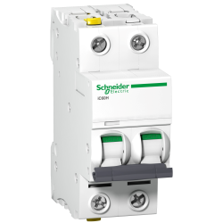 Schneider Electric Wyłącznik nadprądowy Acti9 iC60H-C4-2 C 4A 2-biegunowy, A9F07204