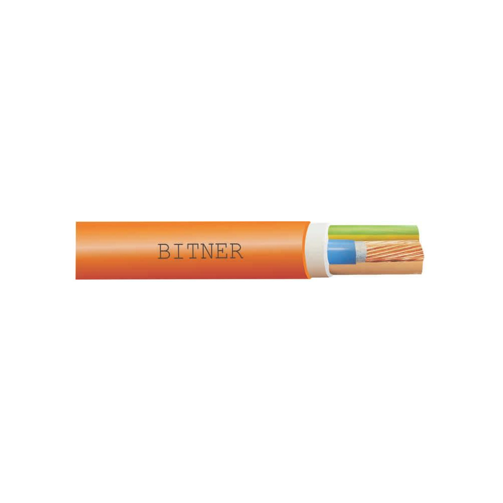 NHXH-J FE180/E90  4X 50.0 ŻO RM POMARAŃCZOWY KABEL OGNIOODPORNY DRUT 0.6/1KV KL.2