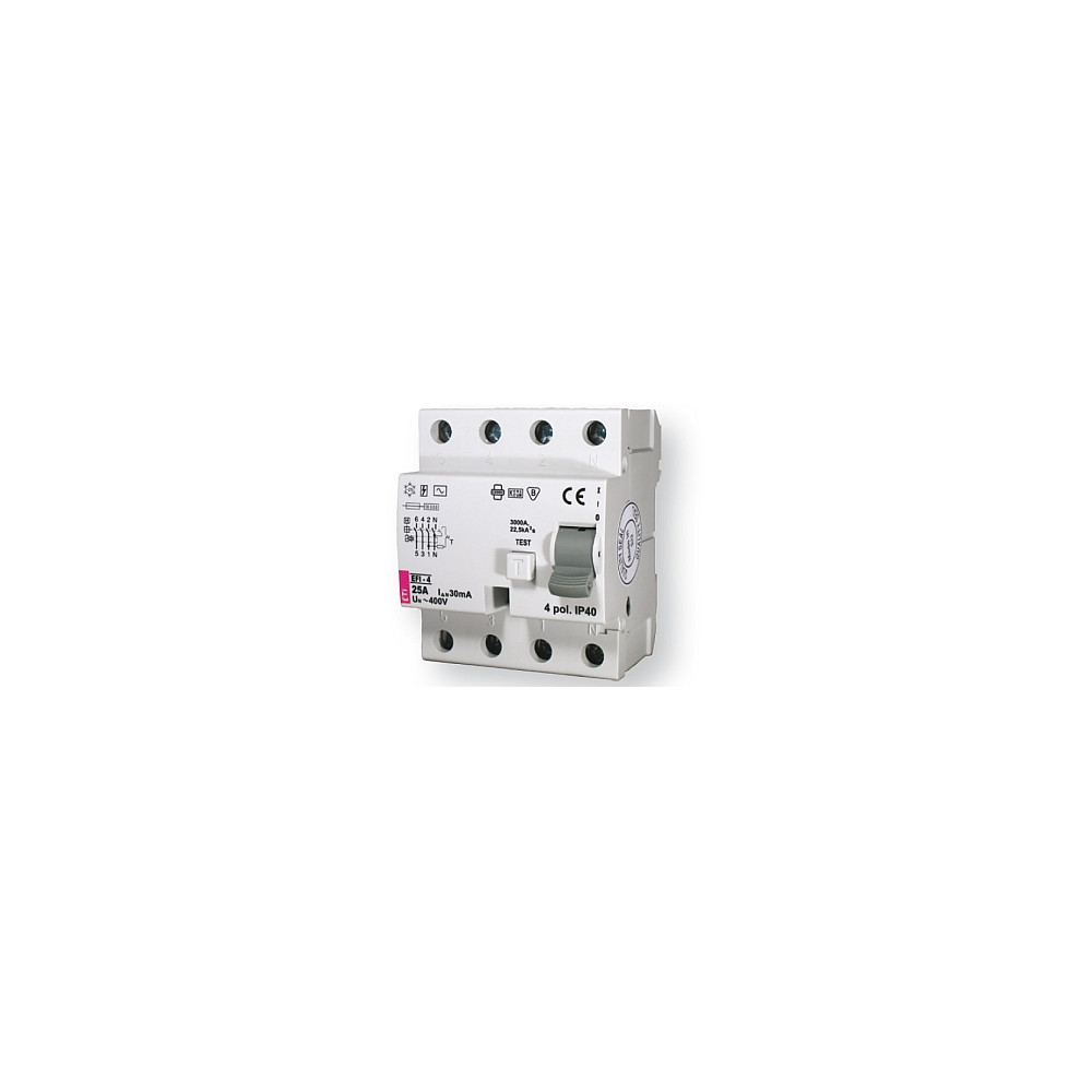 EFI-4 80A/ 30MA/AC WYŁĄCZNIK RÓŻNICOWY 80A 4P 4M 30MA AC 10KA