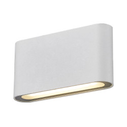 RICKY BIAŁY PIASKOWANY OPRAWA ŚCIENNA KINKIET LED 10W WW 3000K 700LM IP44 ALUMINIUM