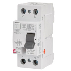 EFI-P2 40A/ 100MA/AC WYŁĄCZNIK RÓŻNICOWY 40A 2P 2M 100MA AC 10KA