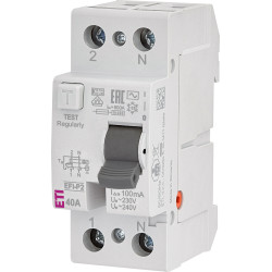 EFI-P2 40A/ 100MA/AC WYŁĄCZNIK RÓŻNICOWY 40A 2P 2M 100MA AC 10KA