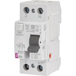 EFI-P2 40A/ 100MA/AC WYŁĄCZNIK RÓŻNICOWY 40A 2P 2M 100MA AC 10KA