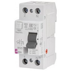 EFI-P2 40A/ 100MA/AC WYŁĄCZNIK RÓŻNICOWY 40A 2P 2M 100MA AC 10KA