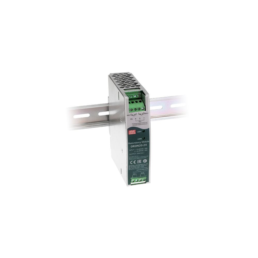 DRDN20-12 MODUŁ REDUNDANCJI 12VDC 20A 9÷14VDC MONTAŻ DIN -40÷80°C
