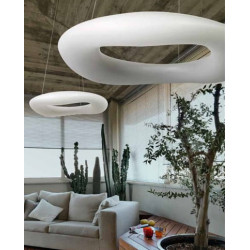 DONUT 46 BIAŁY OPRAWA WISZĄCA LED 64W 2700-6000K 5440LM IP20 PVC/ METAL