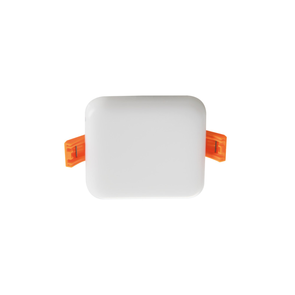 AREL LED BIAŁY OPRAWA DOWNLIGHT LED PT 6W WW 3000K 450LM IP65/20 KWADRAT 76X76 120ST ALUMINIUM/ PMMA