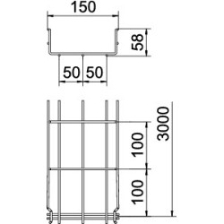 GRM 55 150 G KORYTKO SIATKOWE 3M 55X150