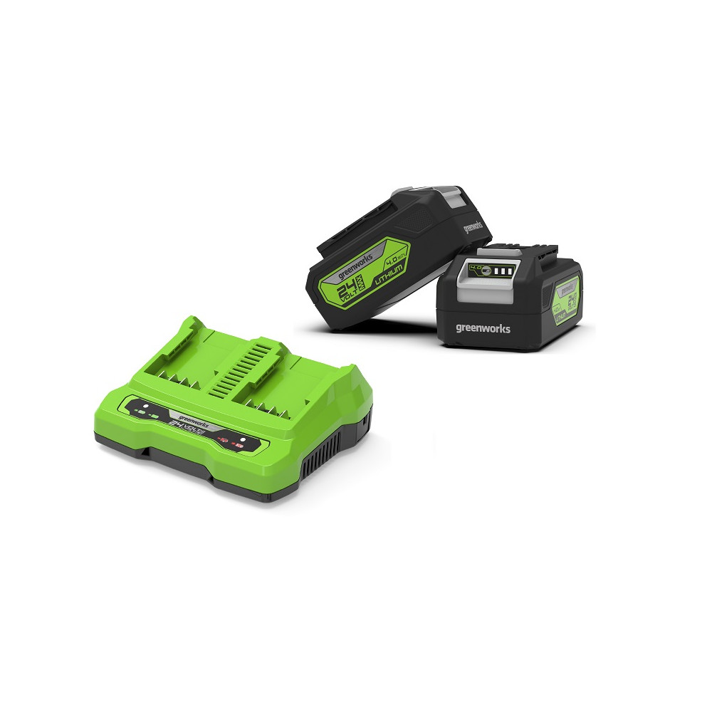 24V 2xAKUMULATOR 4Ah+ŁADOWARKA DUAL GSK24B4X