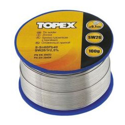 LUT CYNOWY 60% SN, DRUT 1.0 MM, 100 G TOPEX