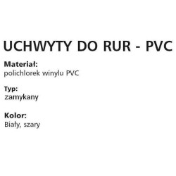 UZ 13 UCHWYT ZAMYKANY FI13 BIAŁY