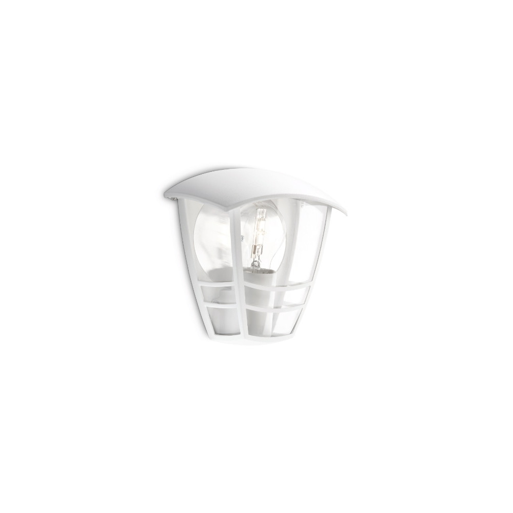 CREEK BIAŁY OPRAWA ŚCIENNA KINKIET 1X E27/ 60W IP44 ALUMINIUM