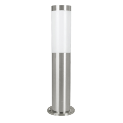 HELSINKI STAL NIERDZEWNA/ BIAŁY OPRAWA PODŁOGOWA SŁUPEK 1X E27/ 12W IP65 STAL/ TWORZYWO