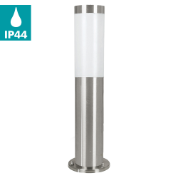 HELSINKI STAL NIERDZEWNA/ BIAŁY OPRAWA PODŁOGOWA SŁUPEK 1X E27/ 12W IP65 STAL/ TWORZYWO