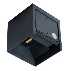 REKA LED EL 7W-O-GR GRAFIT OPRAWA ŚCIENNA KINKIET ELEWACYJNY LED 7W NW 7000K 380LM IP54 90ST AL/SZKŁ