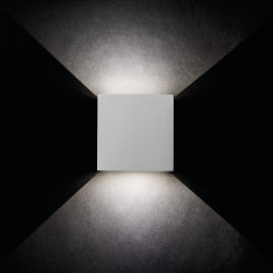 REKA LED EL 7W-O-GR GRAFIT OPRAWA ŚCIENNA KINKIET ELEWACYJNY LED 7W NW 7000K 380LM IP54 90ST AL/SZKŁ