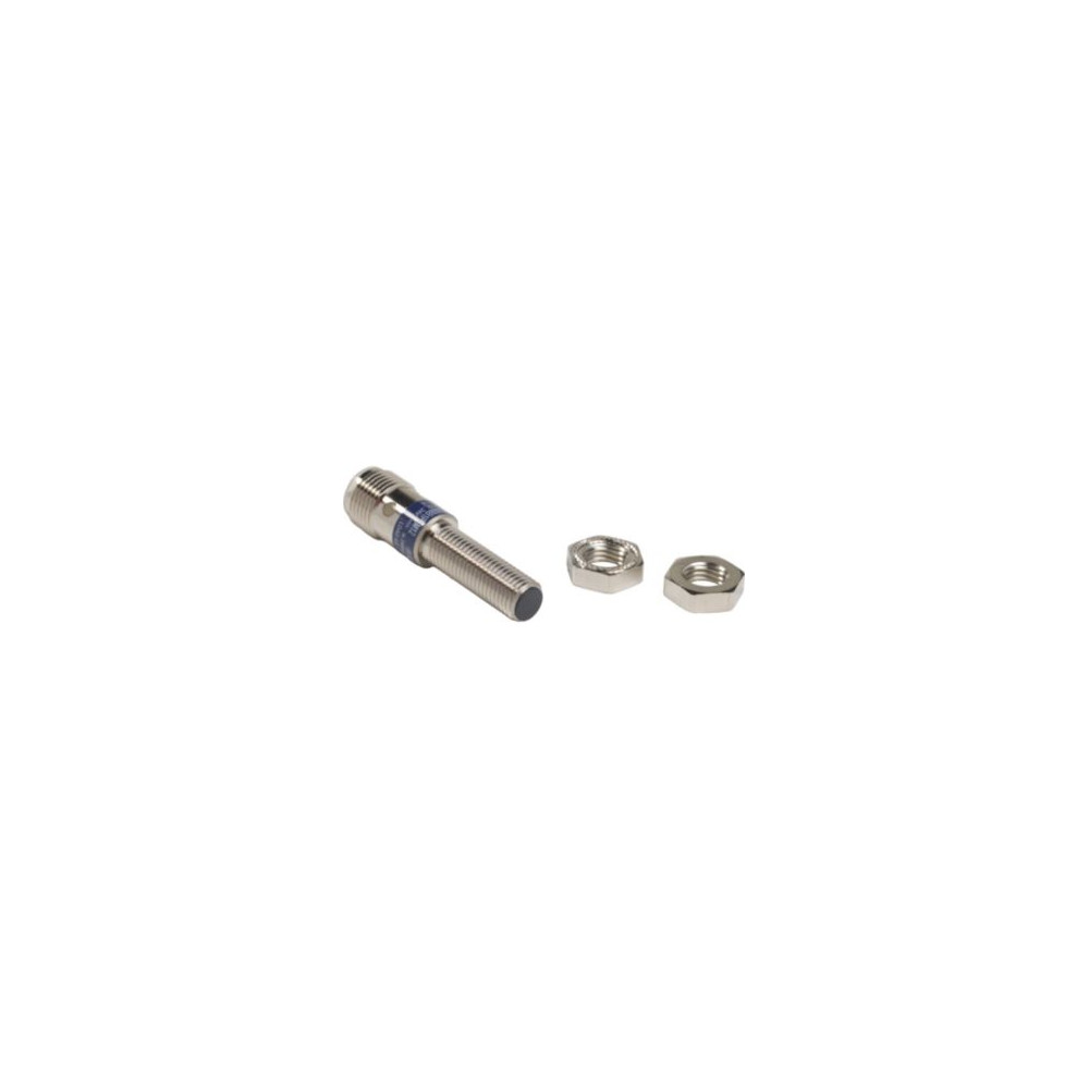 Schneider Electric OsiSense XS Czujnik indukcyjny M8 z wyjściem PNP 1NO, 12/24V DC, konektor M12, XS508B1PAM12