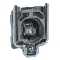 Schneider Electric Harmony XB4 Korpus przycisku z elementem świetlnym biały LED 230/240V 1NO metalowy, ZB4BW0M11