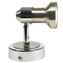 ARKON SREBRNY OPRAWA ŚCIENNA KINKIET NT 1X GU10/ 50W IP20 METAL