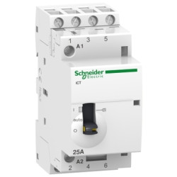 Schneider Electric Stycznik modułowy Acti9 iCT50r25-40-230 25A 4NO 50/60Hz 220/240 VAC, A9C21834