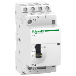 Schneider Electric Stycznik modułowy Acti9 iCT50r25-40-230 25A 4NO 50/60Hz 220/240 VAC, A9C21834